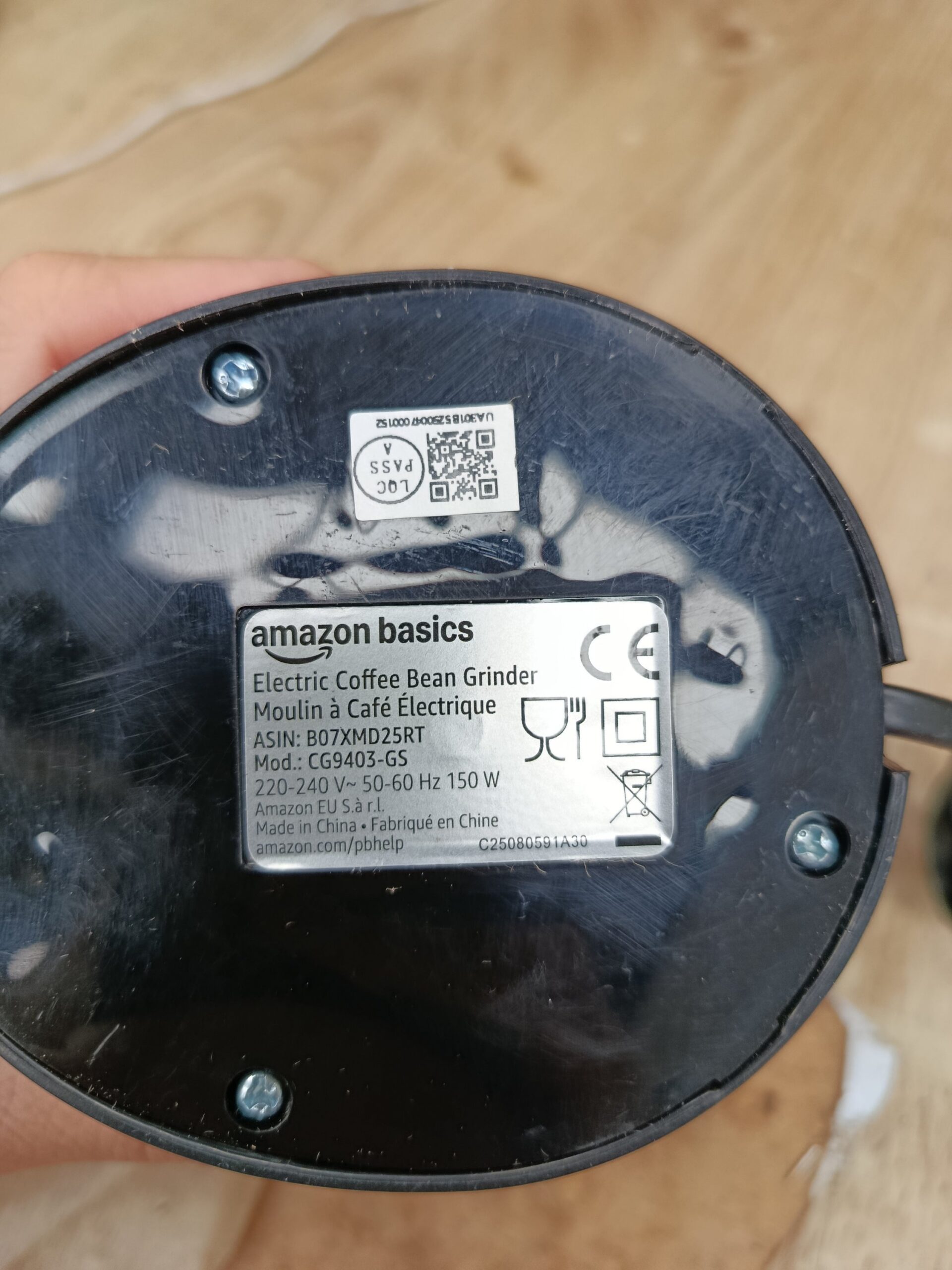 Amazon Basics Molinillo de café eléctrico - Imagen 5