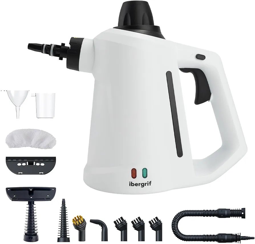 Ibergrif Limpiador de vapor portátil 1050W
