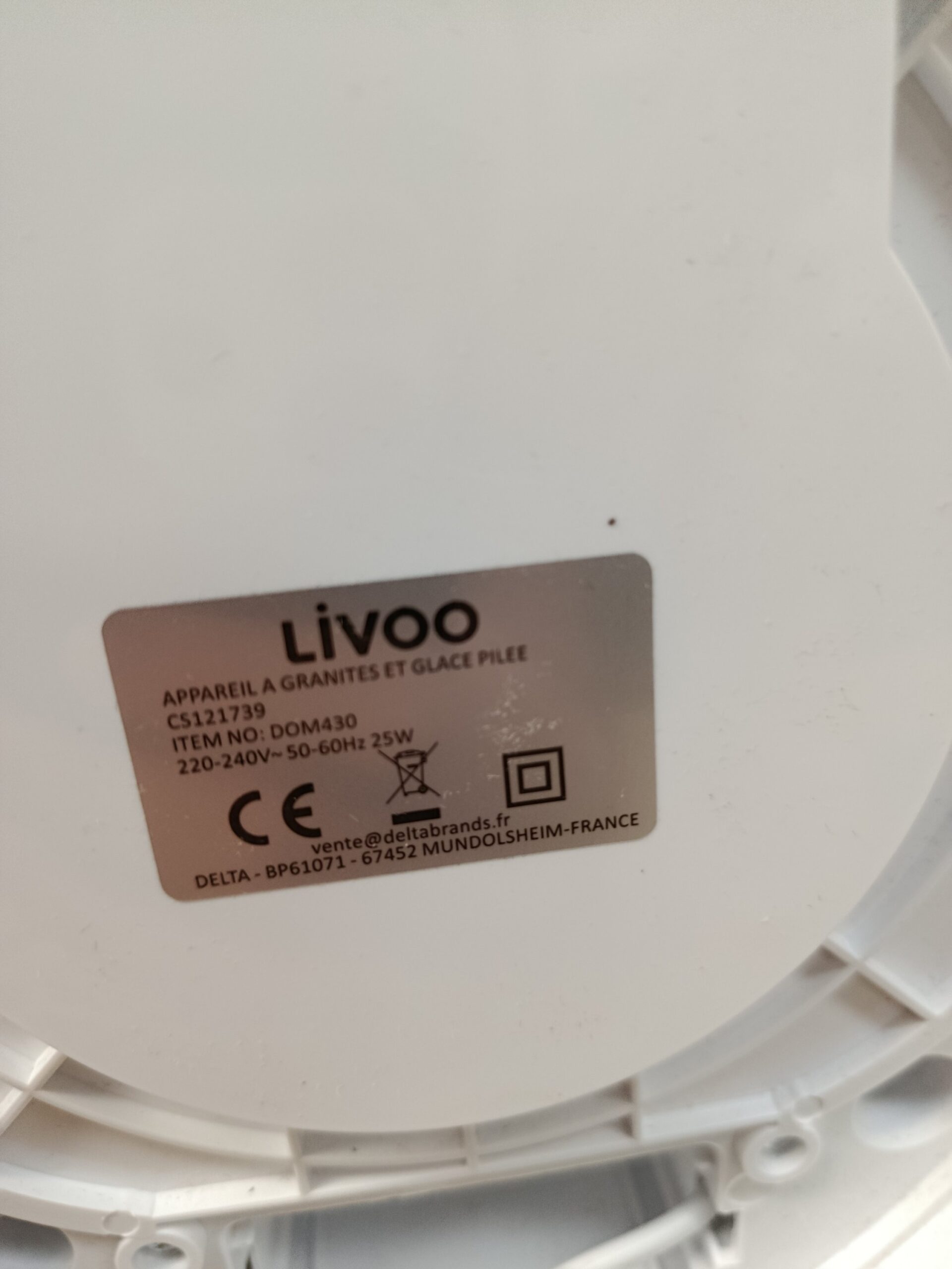 Livoo Aparato 2 en 1 granitos y hielo picado - Imagen 4