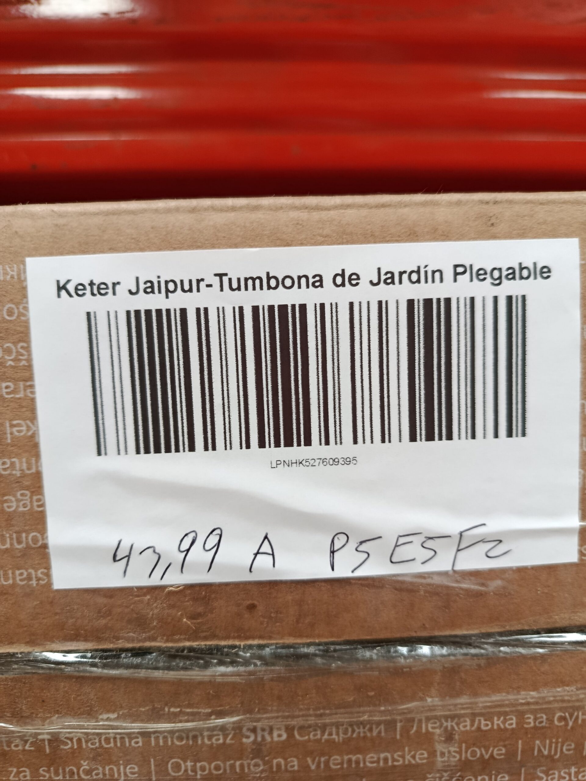 Keter Jaipur-Tumbona de Jardín Plegable - Imagen 8