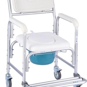 VEVOR Silla de Baño Portátil con Ruedas