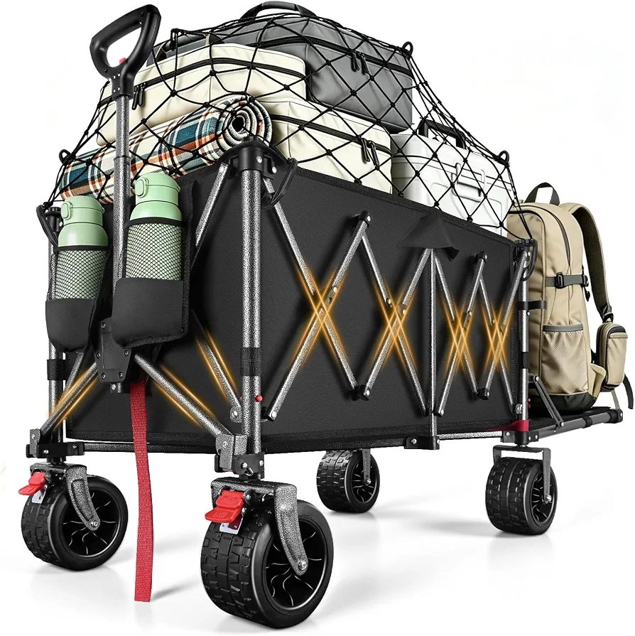 YEAUPE PRO Carro Playa Plegable con Freno