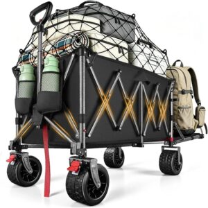 YEAUPE PRO Carro Playa Plegable con Freno