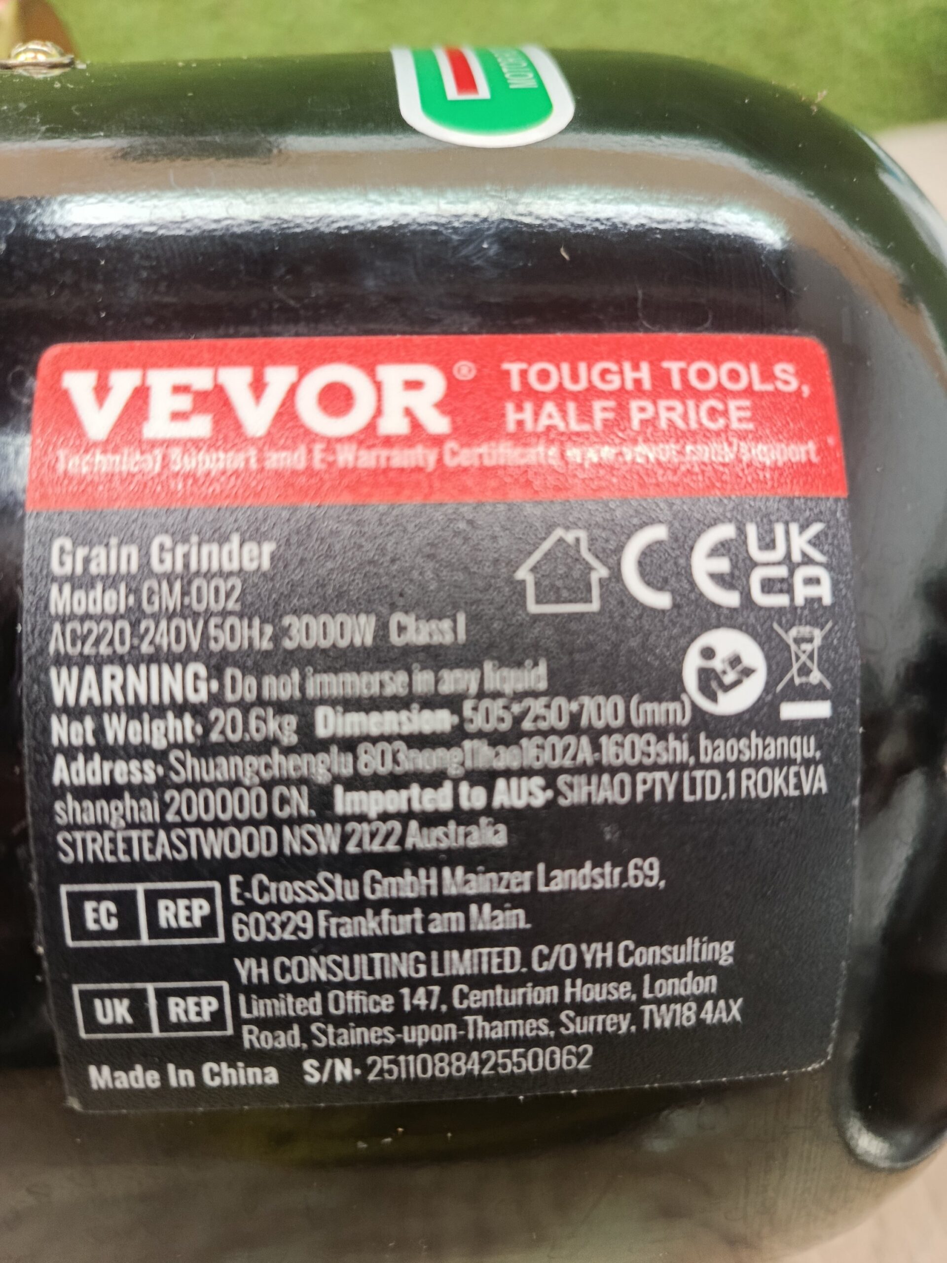 VEVOR Molinillo de Grano Eléctrico - Imagen 4