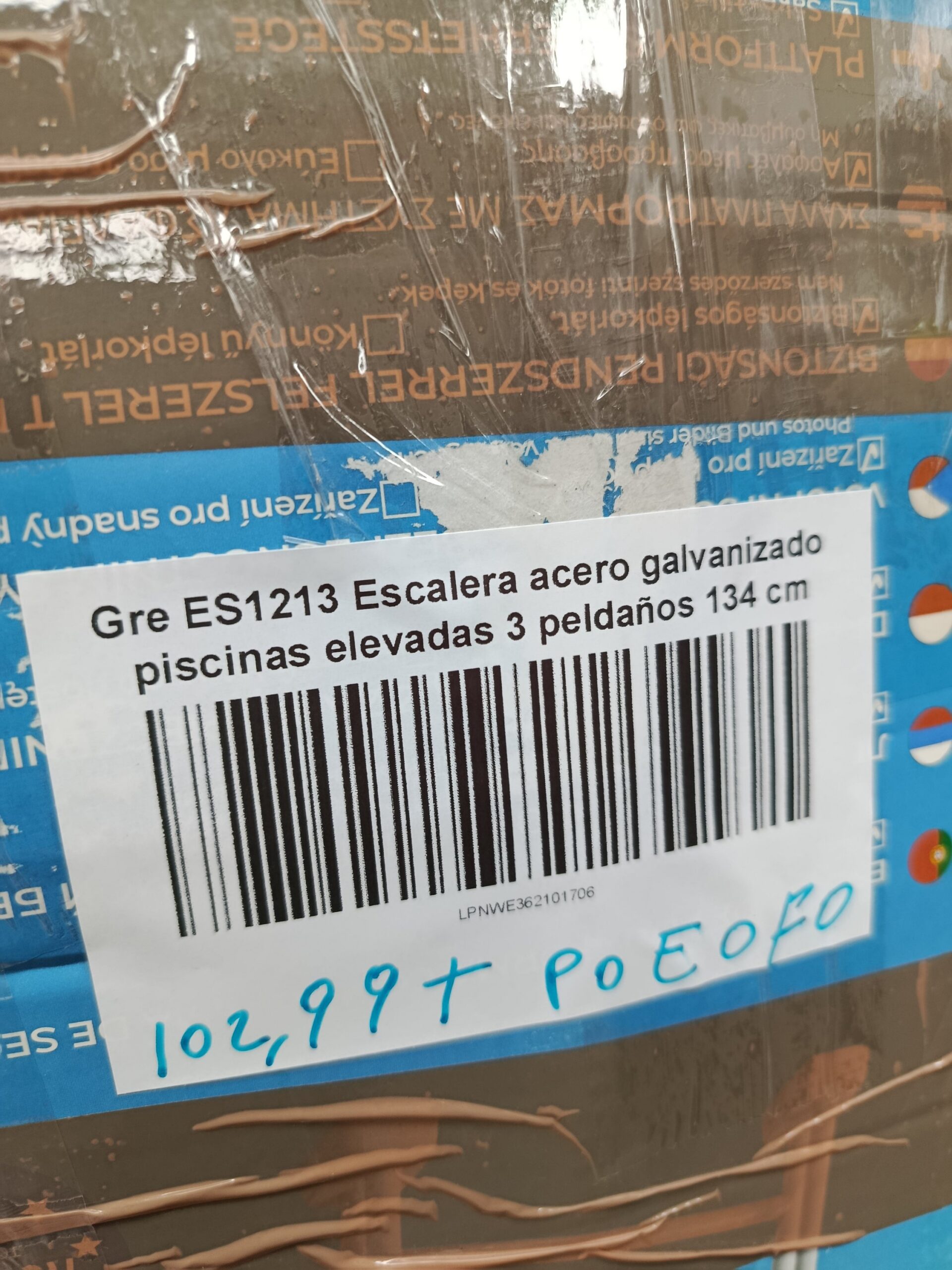 Gre ES1213 Escalera acero galvanizado piscinas elevadas - Imagen 7