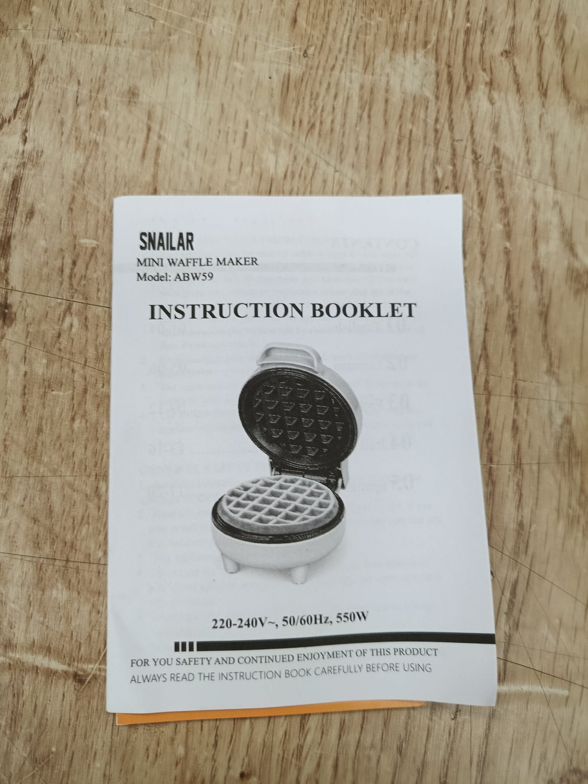 Mini gofrera SNAILAR 550W - Imagen 8