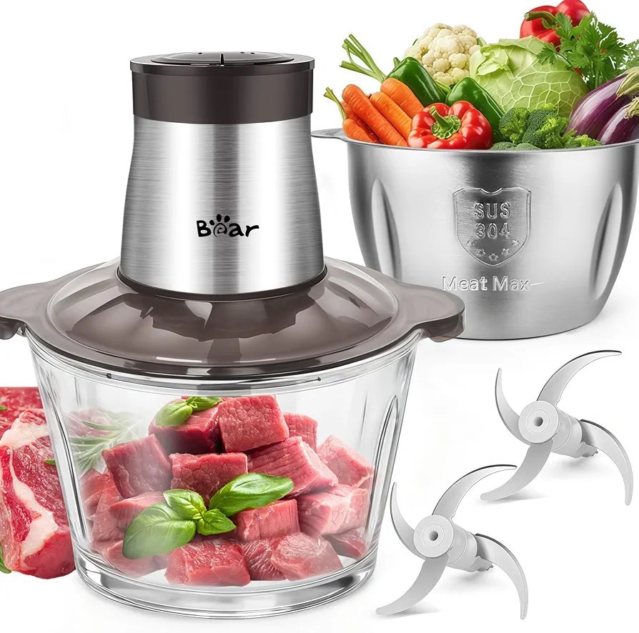 Picadora de alimentos Bear de 2L+1.8L
