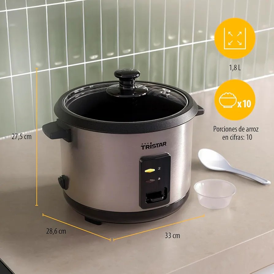 Arrocera Tristar, capacidad 1,5 L - Imagen 2
