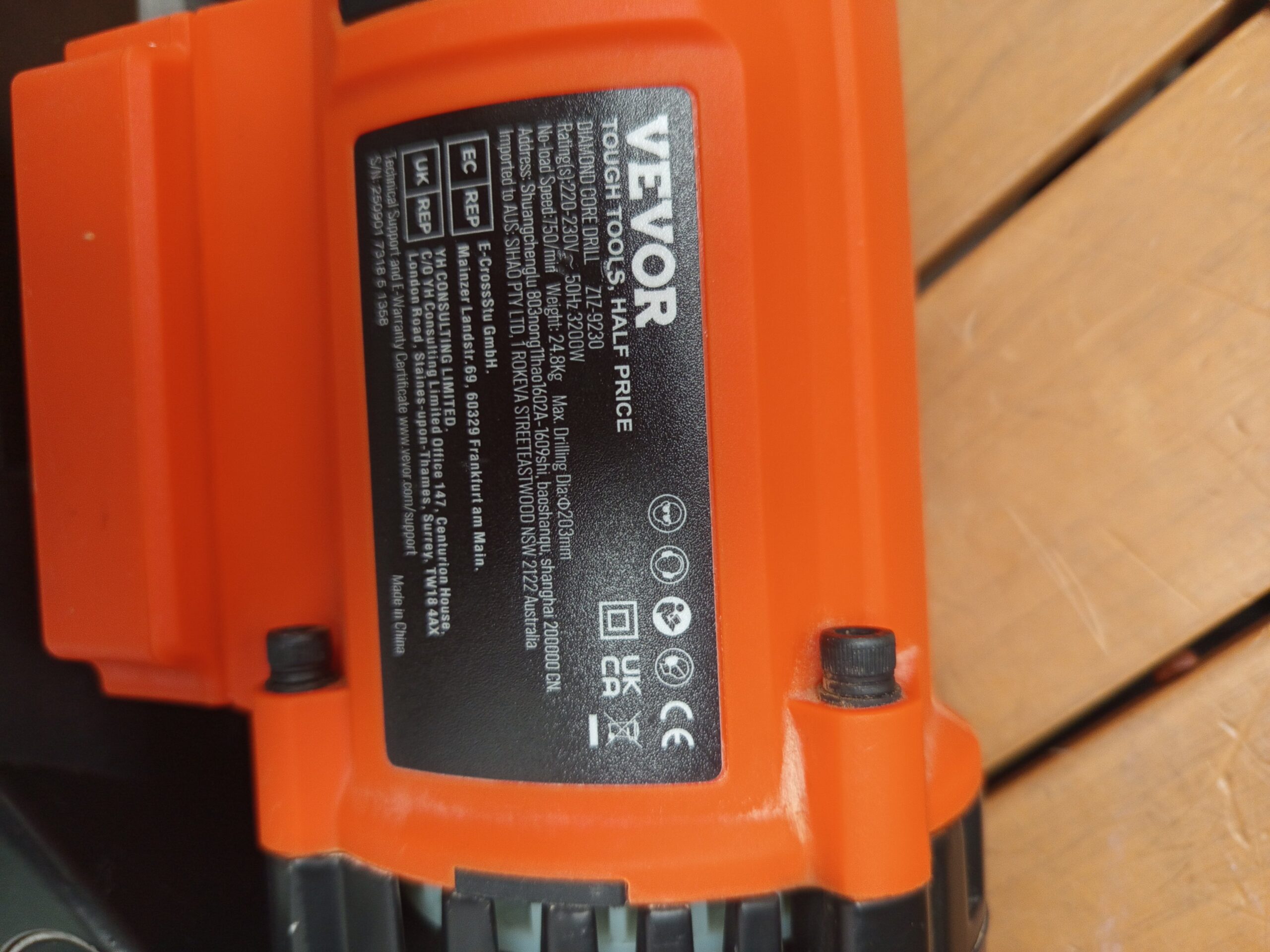 Sistema de perforación de diamante VEVOR 3200w. - Imagen 4
