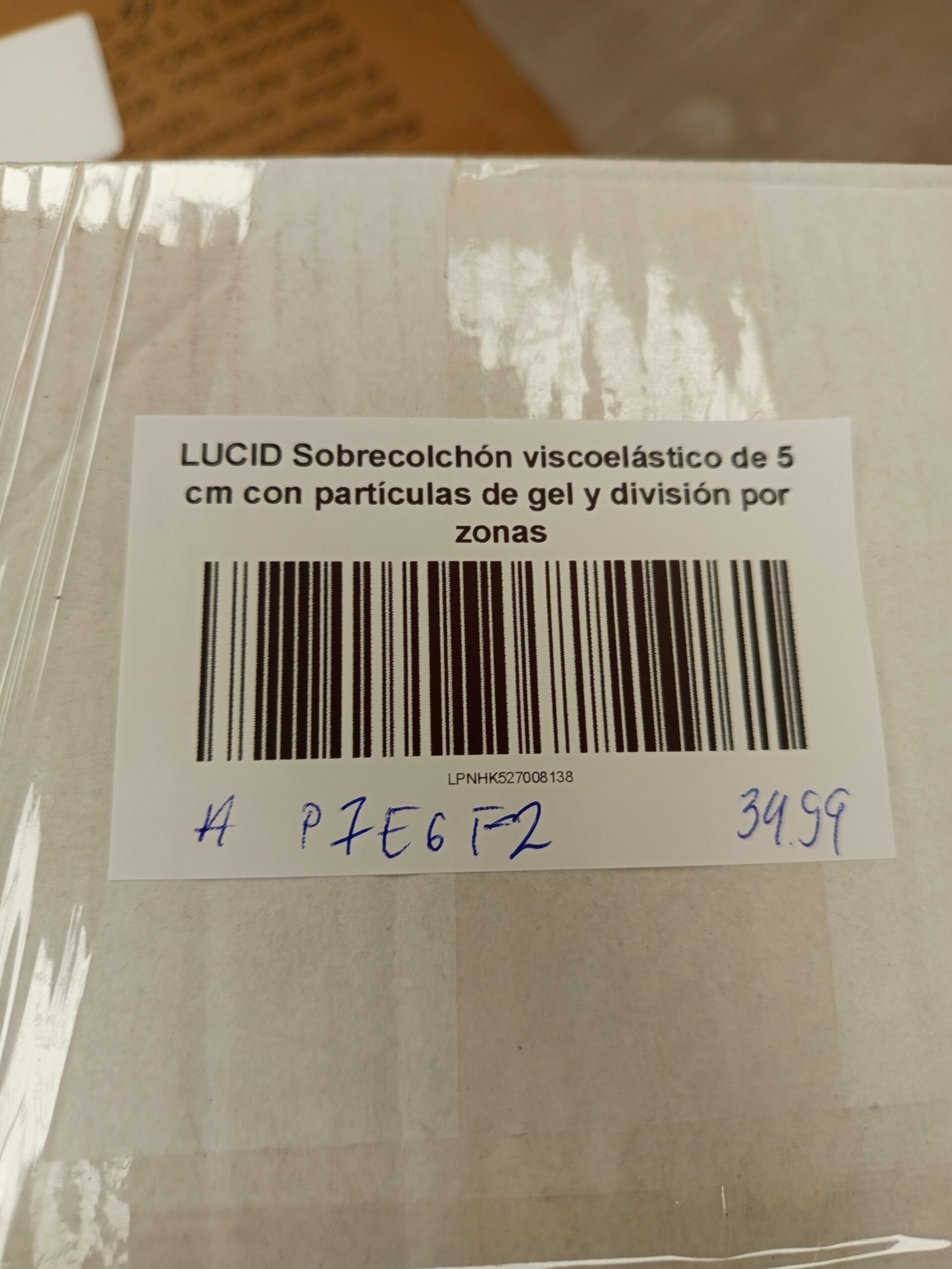 LUCID Sobrecolchón viscoelástico - Imagen 4
