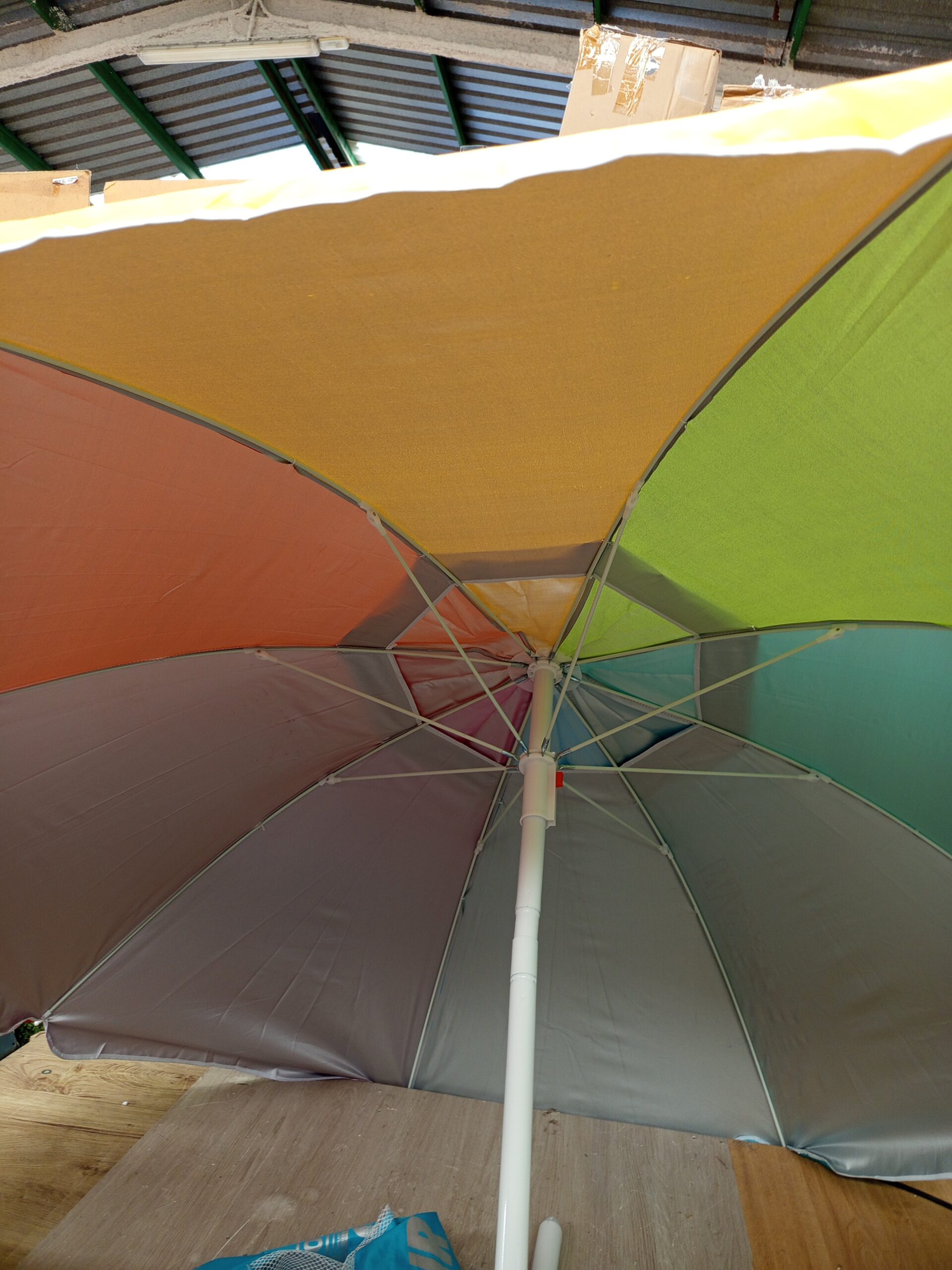 Sombrilla playa 200 cm techo de ventilación - Imagen 3