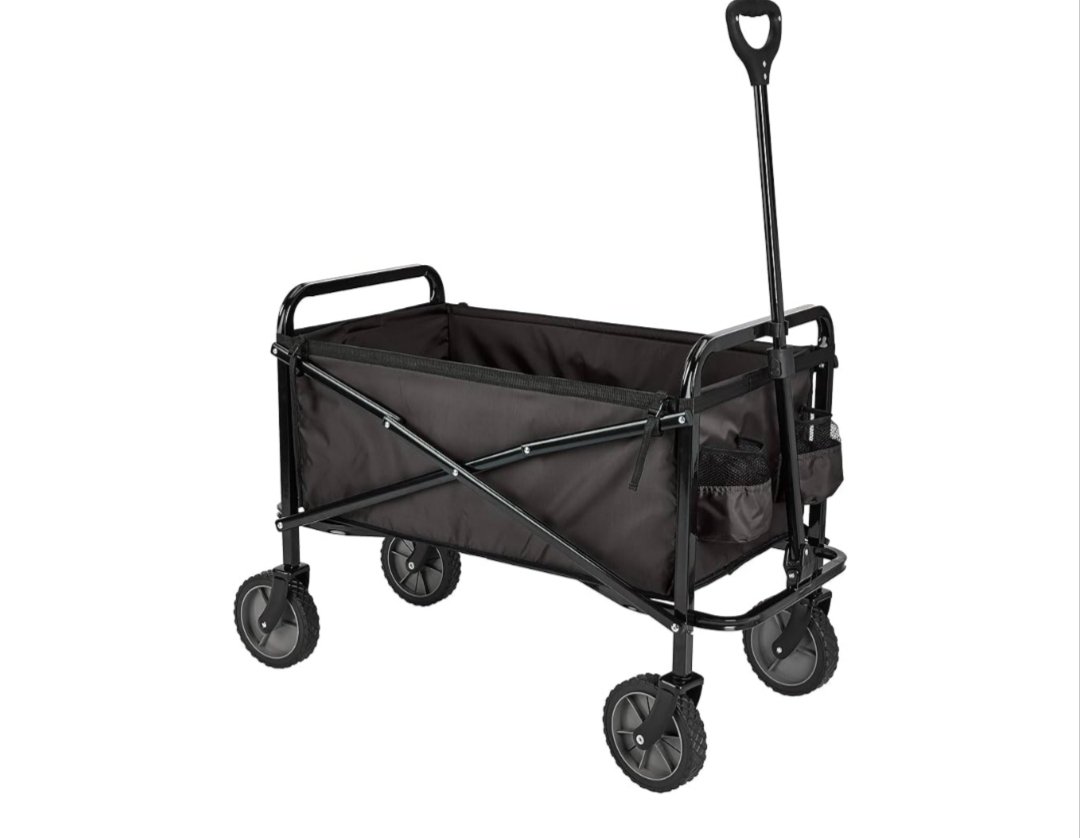 Amazon Basics Carreta plegable para jardín