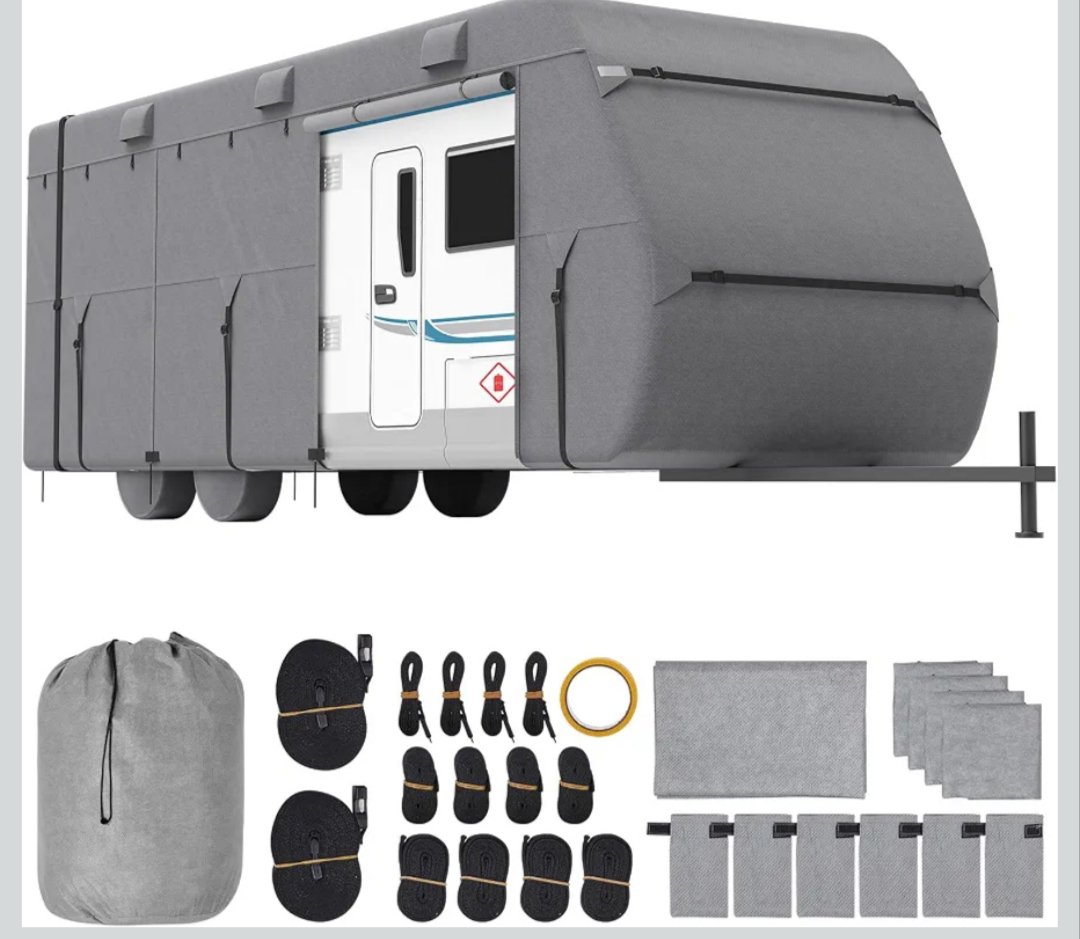 VEVOR Funda para Caravana de Tela no Tejida de 4 capas
