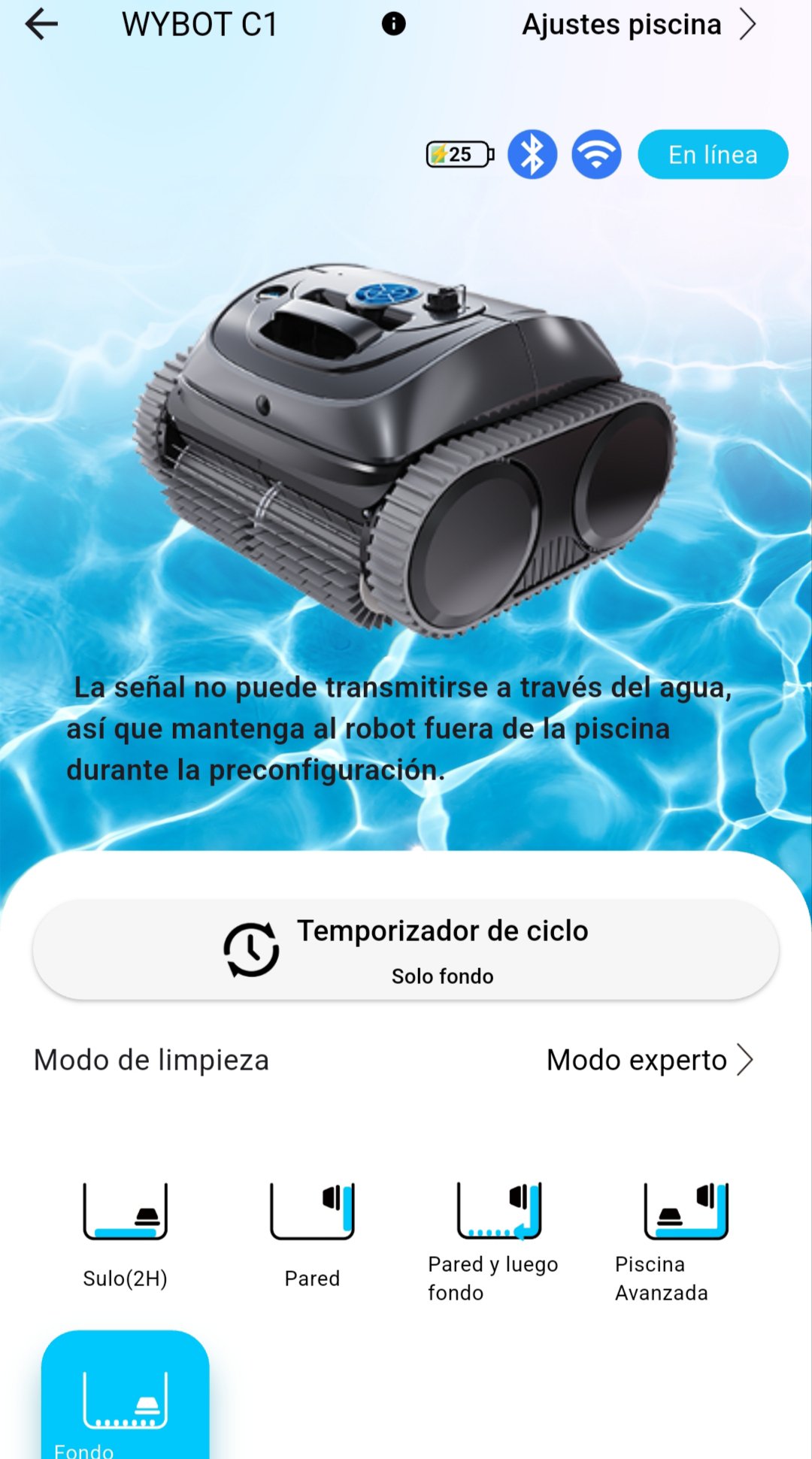 WYBOT C1 Robot Piscina 150min Batería Blanco - Imagen 11
