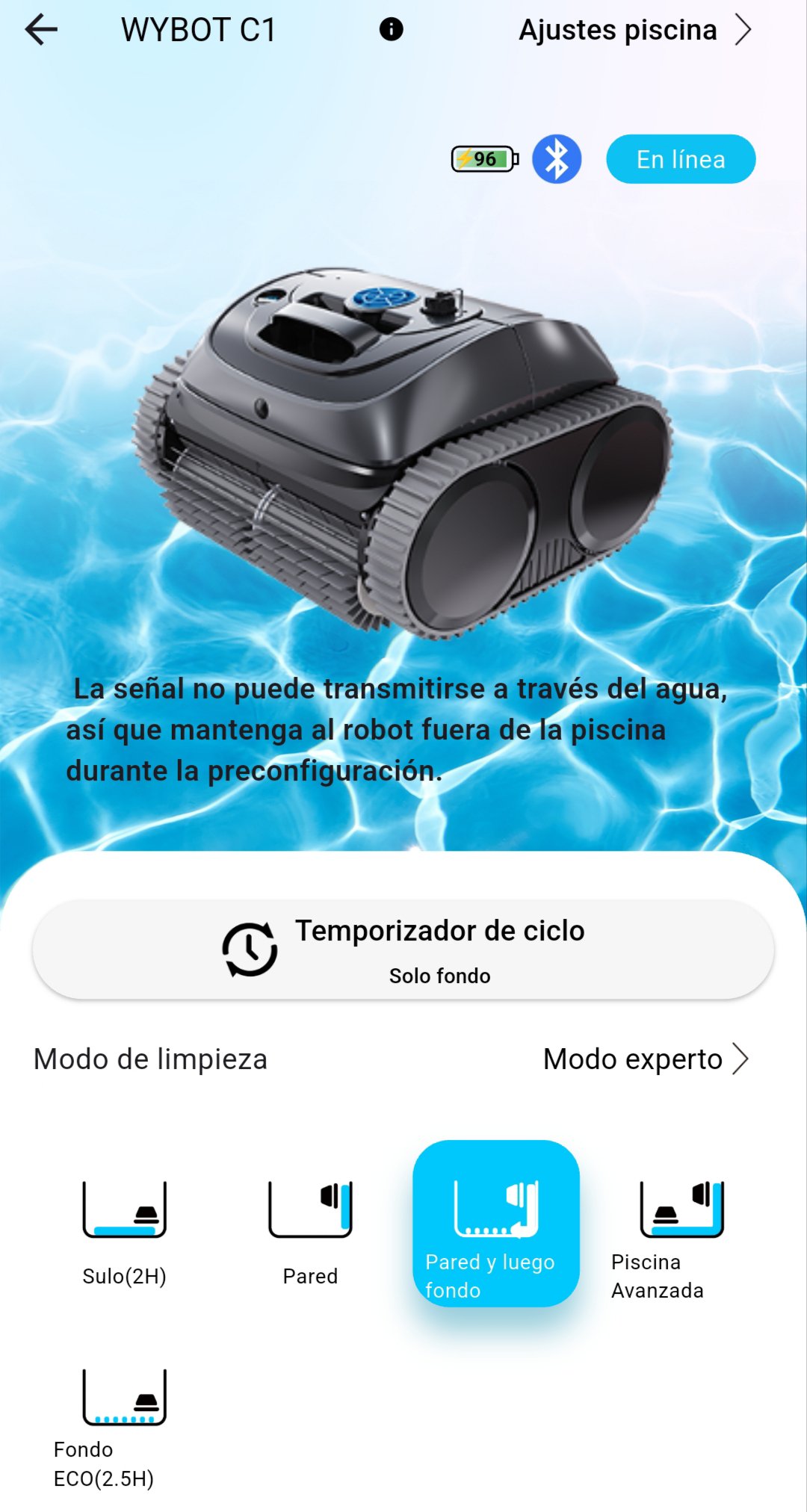 WYBOT C1 Robot Piscina 150min Batería - Imagen 2
