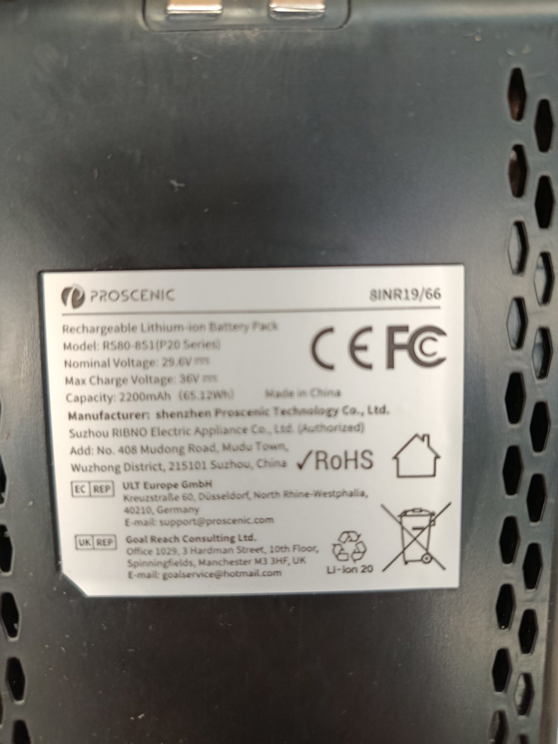 ASPIRADORA FREGONA SIN CABLES, PROSCENIC P20 - Imagen 14