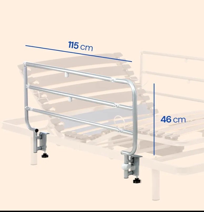 JUEGO DE DOS BARANDILLAS PARA CAMA ARTICULABLE - Imagen 2